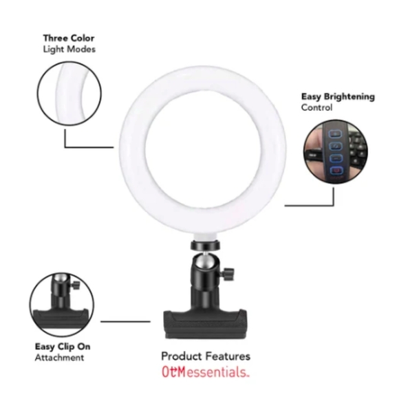 NWT OTM Essentials 6" LED Ring Light - Picture 2 of 6